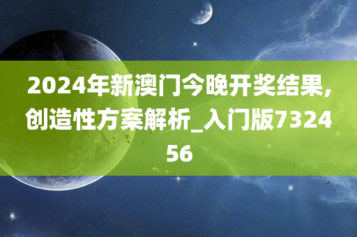 2024年新澳门今晚开奖结果,创造性方案解析_入门版732456