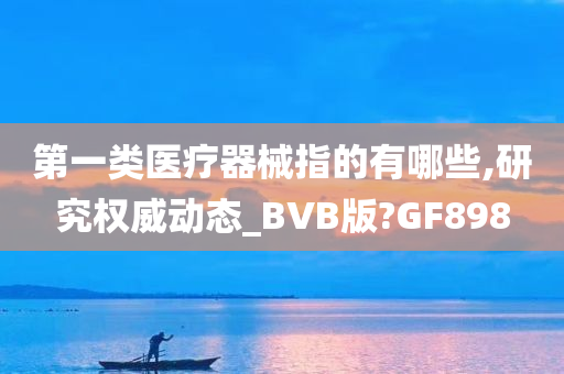 第一类医疗器械指的有哪些,研究权威动态_BVB版?GF898