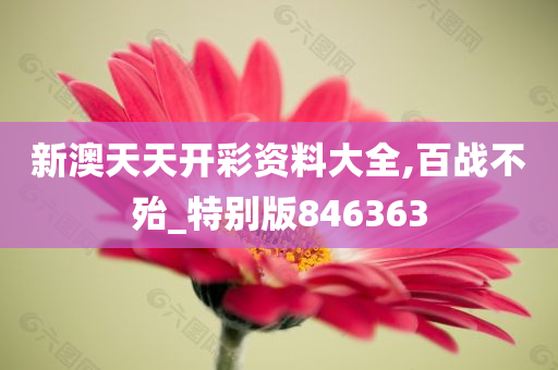 新澳天天开彩资料大全,百战不殆_特别版846363