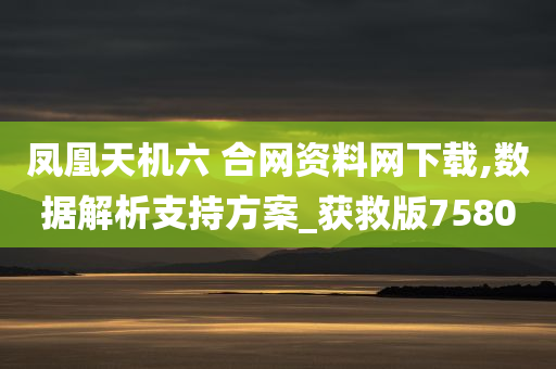 凤凰天机六 合网资料网下载,数据解析支持方案_获救版7580