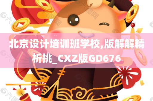 北京设计培训班学校,版解解精析挑_CXZ版GD676