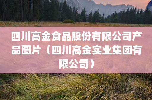 四川高金食品股份有限公司产品图片（四川高金实业集团有限公司）