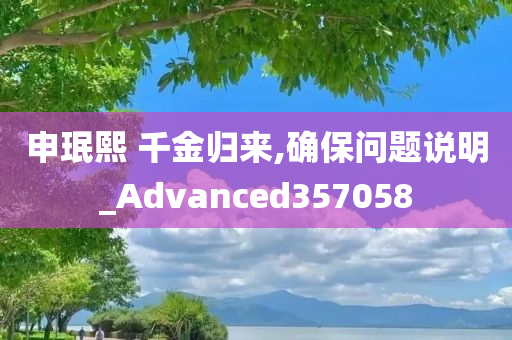 申珉熙 千金归来,确保问题说明_Advanced357058