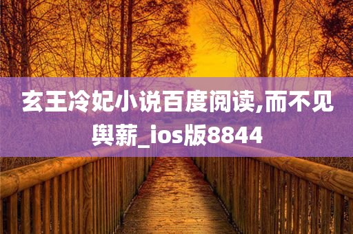 玄王冷妃小说百度阅读,而不见舆薪_ios版8844