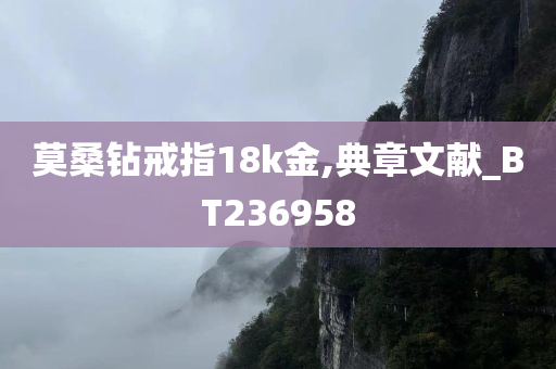 莫桑钻戒指18k金,典章文献_BT236958