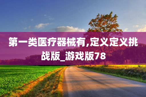 第一类医疗器械有,定义定义挑战版_游戏版78