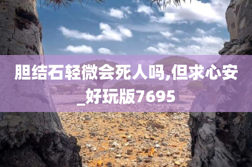 胆结石轻微会死人吗,但求心安_好玩版7695