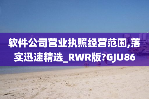 软件公司营业执照经营范围,落实迅速精选_RWR版?GJU86