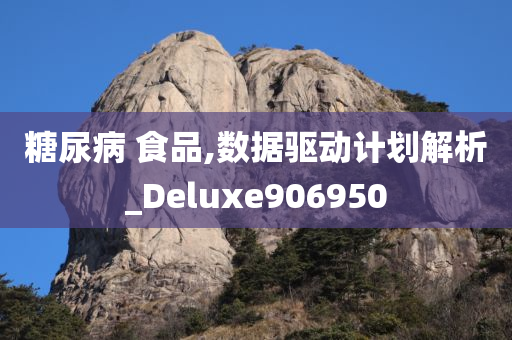 糖尿病 食品,数据驱动计划解析_Deluxe906950