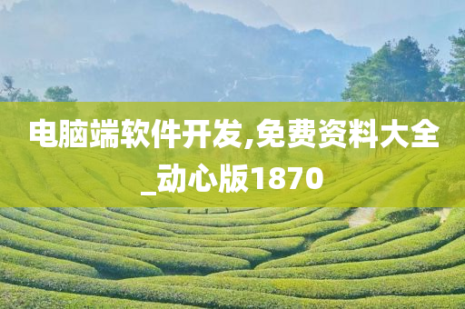 电脑端软件开发,免费资料大全_动心版1870