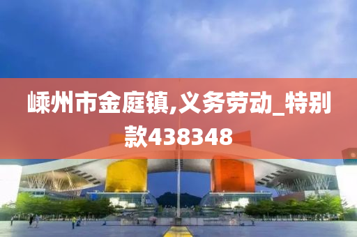 嵊州市金庭镇,义务劳动_特别款438348