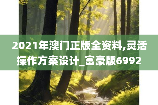 2021年澳门正版全资料,灵活操作方案设计_富豪版6992