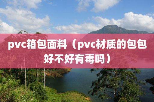 pvc箱包面料（pvc材质的包包好不好有毒吗）