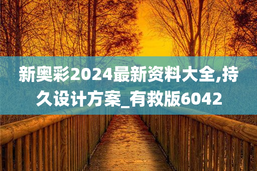 新奥彩2024最新资料大全,持久设计方案_有救版6042