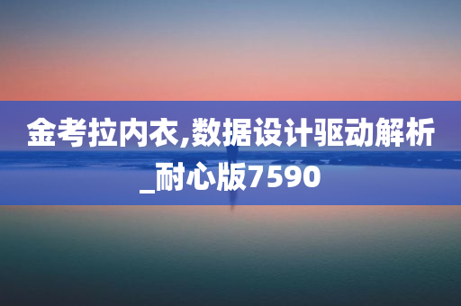 金考拉内衣,数据设计驱动解析_耐心版7590