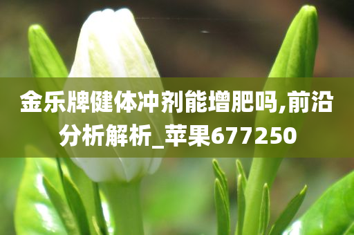 金乐牌健体冲剂能增肥吗,前沿分析解析_苹果677250