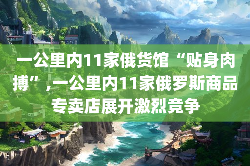 一公里内11家俄货馆“贴身肉搏”,一公里内11家俄罗斯商品专卖店展开激烈竞争