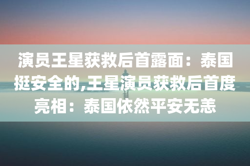 演员王星获救后首露面：泰国挺安全的,王星演员获救后首度亮相：泰国依然平安无恙