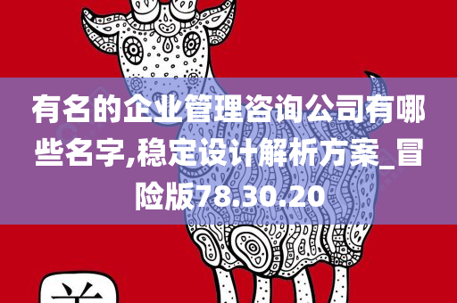 有名的企业管理咨询公司有哪些名字,稳定设计解析方案_冒险版78.30.20