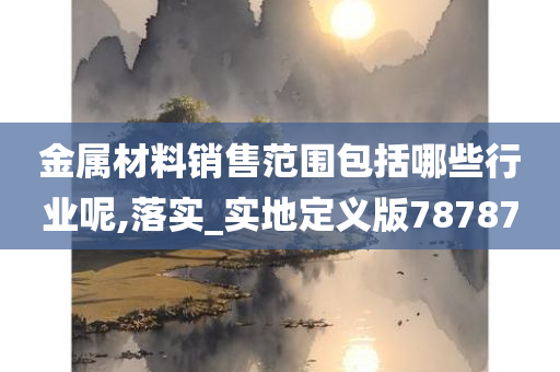 金属材料销售范围包括哪些行业呢,落实_实地定义版78787