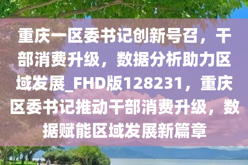 重庆一区委书记创新号召，干部消费升级，数据分析助力区域发展_FHD版128231，重庆区委书记推动干部消费升级，数据赋能区域发展新篇章