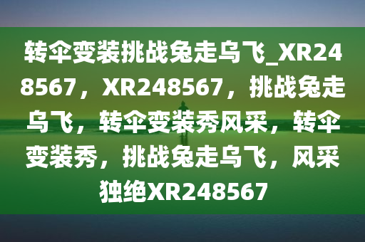 转伞变装挑战兔走乌飞_XR248567，XR248567，挑战兔走乌飞，转伞变装秀风采，转伞变装秀，挑战兔走乌飞，风采独绝XR248567