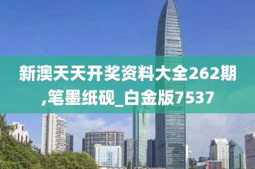 新澳天天开奖资料大全262期,笔墨纸砚_白金版7537