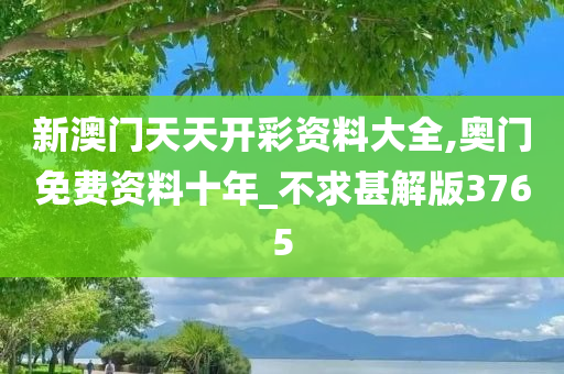 新澳门天天开彩资料大全,奥门免费资料十年_不求甚解版3765