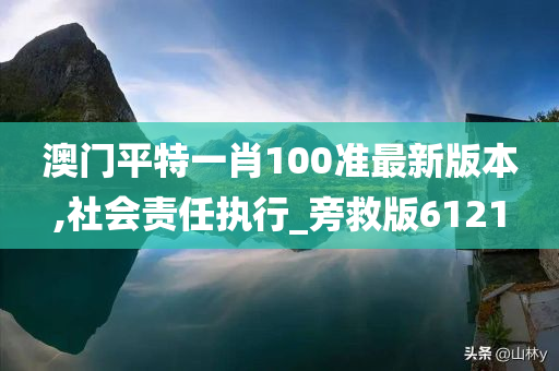 澳门平特一肖100准最新版本,社会责任执行_旁救版6121