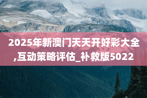 2025年新澳门天天开好彩大全,互动策略评估_补救版5022