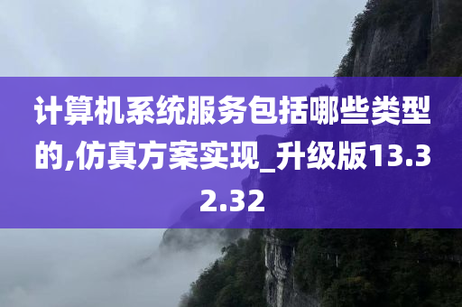 计算机系统服务包括哪些类型的,仿真方案实现_升级版13.32.32