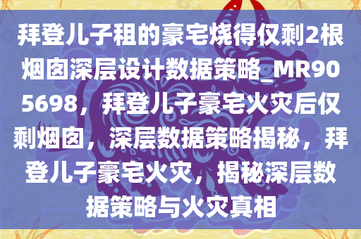 拜登儿子租的豪宅烧得仅剩2根烟囱深层设计数据策略_MR905698，拜登儿子豪宅火灾后仅剩烟囱，深层数据策略揭秘，拜登儿子豪宅火灾，揭秘深层数据策略与火灾真相