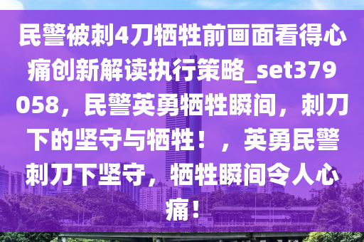 民警被刺4刀牺牲前画面看得心痛创新解读执行策略_set379058，民警英勇牺牲瞬间，刺刀下的坚守与牺牲！，英勇民警刺刀下坚守，牺牲瞬间令人心痛！