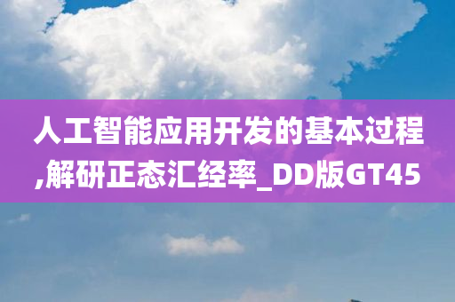 人工智能应用开发的基本过程,解研正态汇经率_DD版GT45