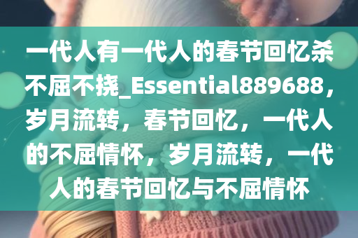 一代人有一代人的春节回忆杀不屈不挠_Essential889688，岁月流转，春节回忆，一代人的不屈情怀，岁月流转，一代人的春节回忆与不屈情怀