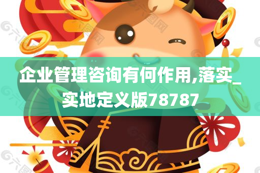 企业管理咨询有何作用,落实_实地定义版78787