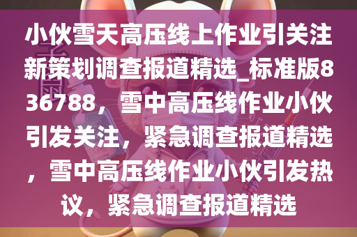 小伙雪天高压线上作业引关注新策划调查报道精选_标准版836788，雪中高压线作业小伙引发关注，紧急调查报道精选，雪中高压线作业小伙引发热议，紧急调查报道精选