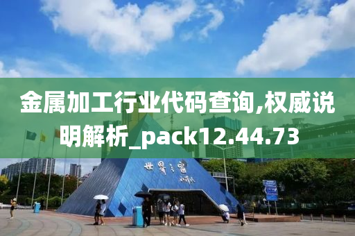 金属加工行业代码查询,权威说明解析_pack12.44.73