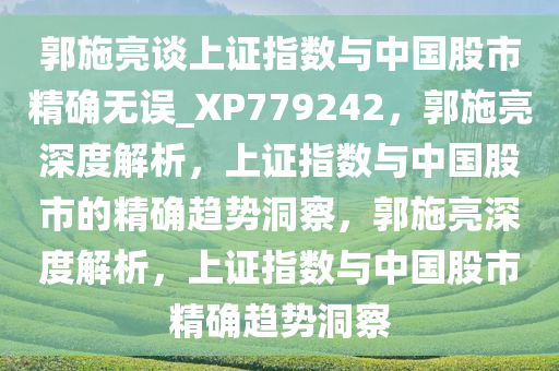 郭施亮谈上证指数与中国股市精确无误_XP779242，郭施亮深度解析，上证指数与中国股市的精确趋势洞察，郭施亮深度解析，上证指数与中国股市精确趋势洞察