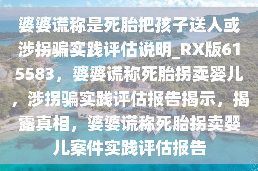 婆婆谎称是死胎把孩子送人或涉拐骗实践评估说明_RX版615583，婆婆谎称死胎拐卖婴儿，涉拐骗实践评估报告揭示，揭露真相，婆婆谎称死胎拐卖婴儿案件实践评估报告