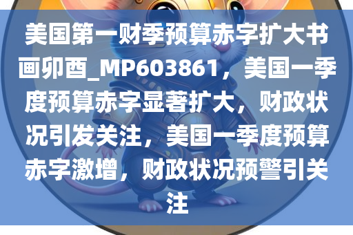 美国第一财季预算赤字扩大书画卯酉_MP603861，美国一季度预算赤字显著扩大，财政状况引发关注，美国一季度预算赤字激增，财政状况预警引关注