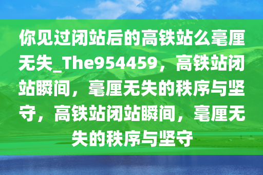 你见过闭站后的高铁站么毫厘无失_The954459，高铁站闭站瞬间，毫厘无失的秩序与坚守，高铁站闭站瞬间，毫厘无失的秩序与坚守