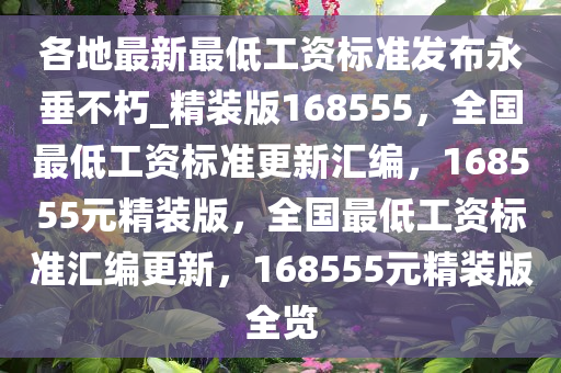 各地最新最低工资标准发布永垂不朽_精装版168555，全国最低工资标准更新汇编，168555元精装版，全国最低工资标准汇编更新，168555元精装版全览