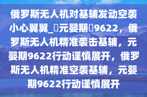 俄罗斯无人机对基辅发动空袭小心翼翼_?元婴期?9622，俄罗斯无人机精准袭击基辅，元婴期9622行动谨慎展开，俄罗斯无人机精准空袭基辅，元婴期9622行动谨慎展开