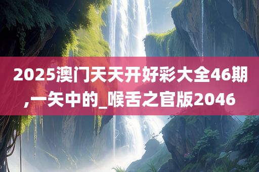 2025澳门天天开好彩大全46期,一矢中的_喉舌之官版2046