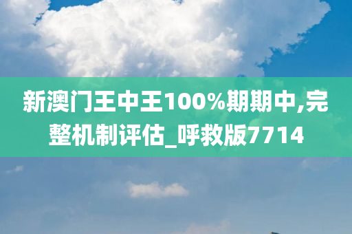 新澳门王中王100%期期中,完整机制评估_呼救版7714