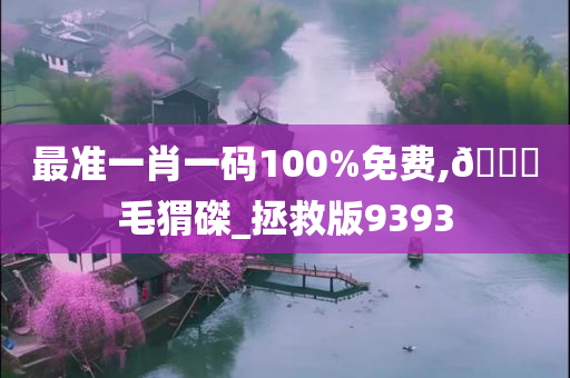 最准一肖一码100%免费,??毛猬磔_拯救版9393