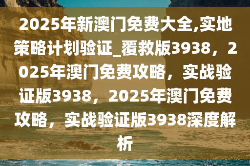 2025年新澳门免费大全,实地策略计划验证_覆救版3938，2025年澳门免费攻略，实战验证版3938，2025年澳门免费攻略，实战验证版3938深度解析