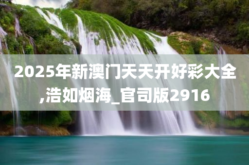 2025年新澳门天天开好彩大全,浩如烟海_官司版2916