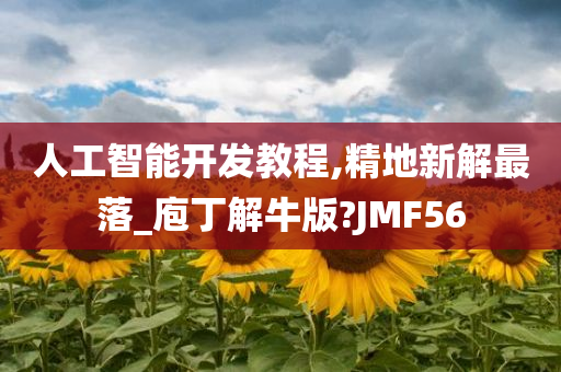 人工智能开发教程,精地新解最落_庖丁解牛版?JMF56